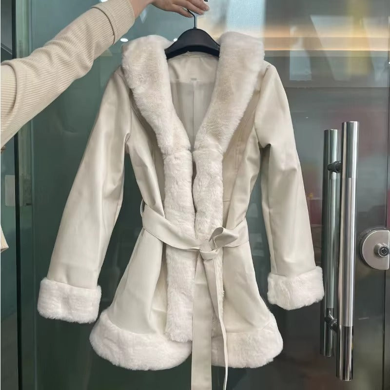 Giacca con interno effetto pelliccia