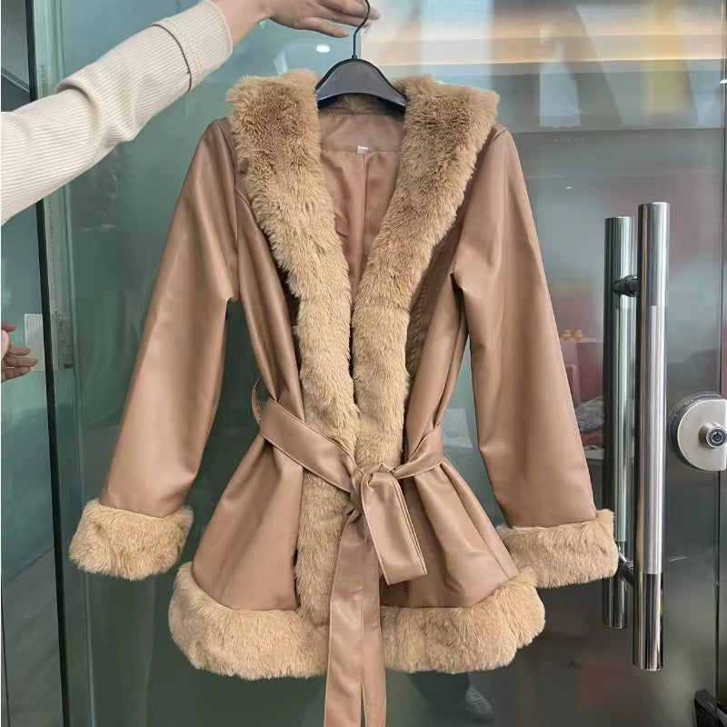 Giacca con interno effetto pelliccia